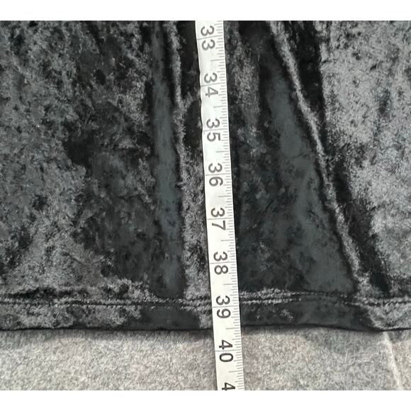 Vintage Y2K Express Maxi Skirt Womens M Black Velvet Soft Y2K 90s Whimsygoth - Picture 10 of 14